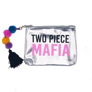 Wet Bathing Suit Bag: Two Piece Mafia | Travel Bag, Waterproof Swimsuit Bag, Wet Swim Suit Bag, Wet Bikini Bag