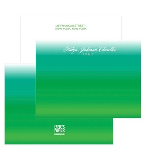 Gepersonaliseerde briefpapierset: 'Proper Lady' | Aangepaste notitiekaarten met retouradresenvelop
