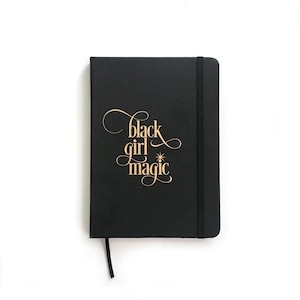 Black Girl Magic | Notebook Jotter #blackgirlmagic Gold Foil