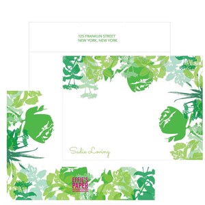 Gepersonaliseerde briefpapierset: 'Flower Bomb!' | Aangepaste notitiekaarten met retouradresenvelop