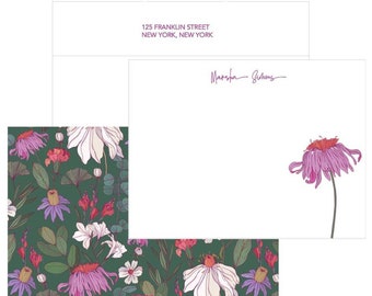 Personalized Stationery Set : 'Build Me Up Buttercup' | Custom Note Cards with return address envelopes