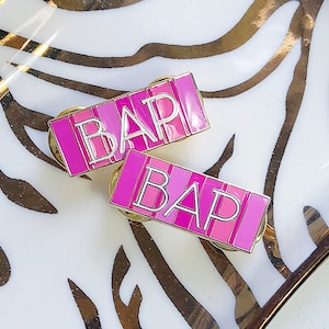 BAP Lapel Pin- Black American Princess Enamel Lapel Pin | Black Girl Magic Enamel Pin- Black Girl Lapel Pin