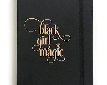 Black Girl Magic | Notebook Jotter #blackgirlmagic Gold Foil