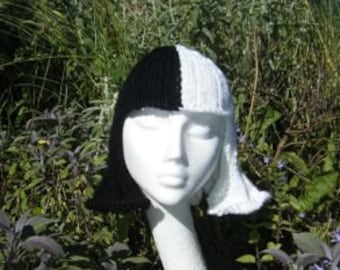 Pattern: Cruella Deville knitted wig, perfect for Halloween