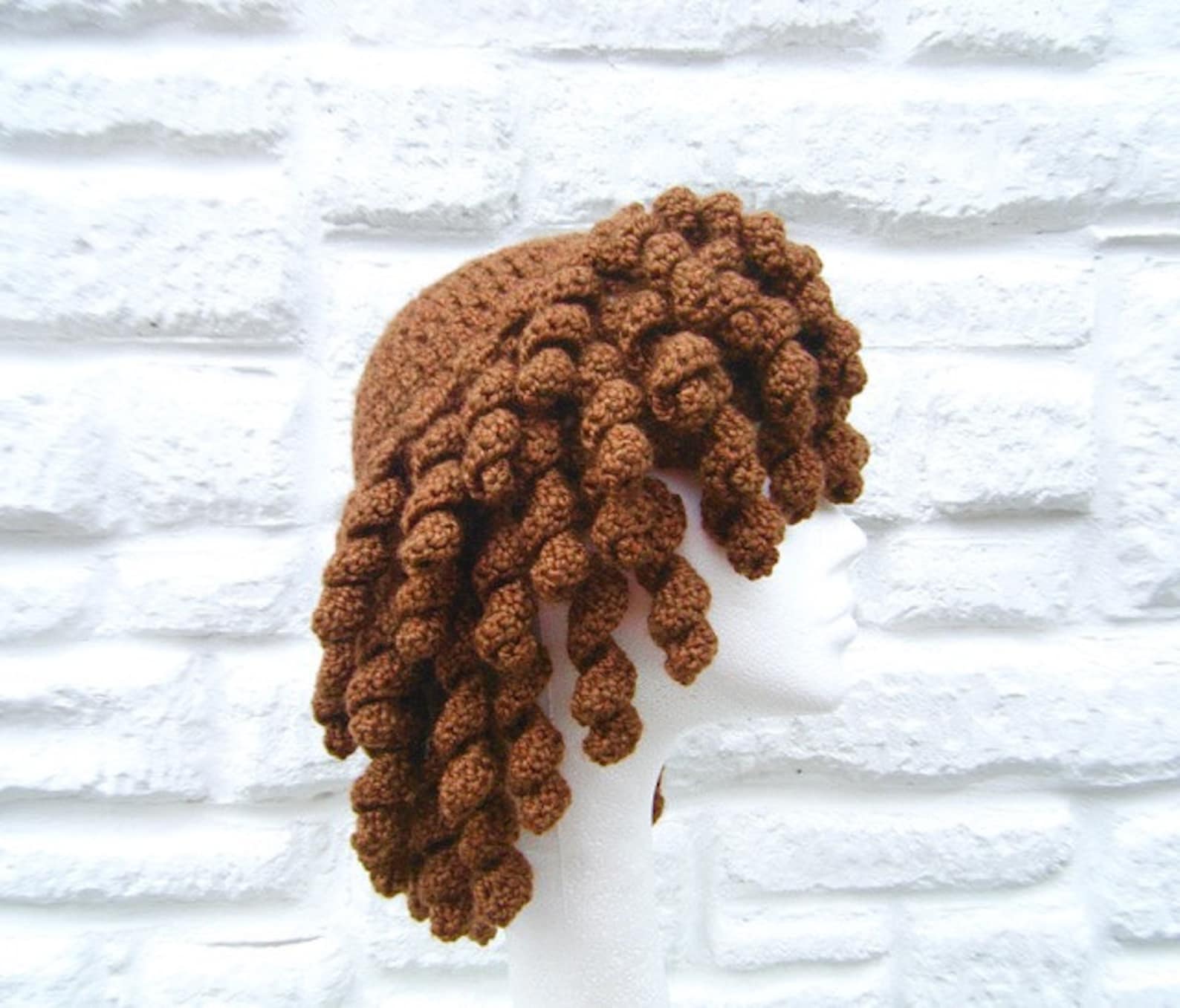 Patterns as PDF Curly Hat Wig Etsy