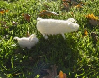 Toy Pig. Knitted pattern with photo tutorial.