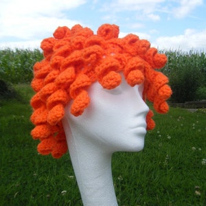 Patterns as PDF: Curly Hat Wig