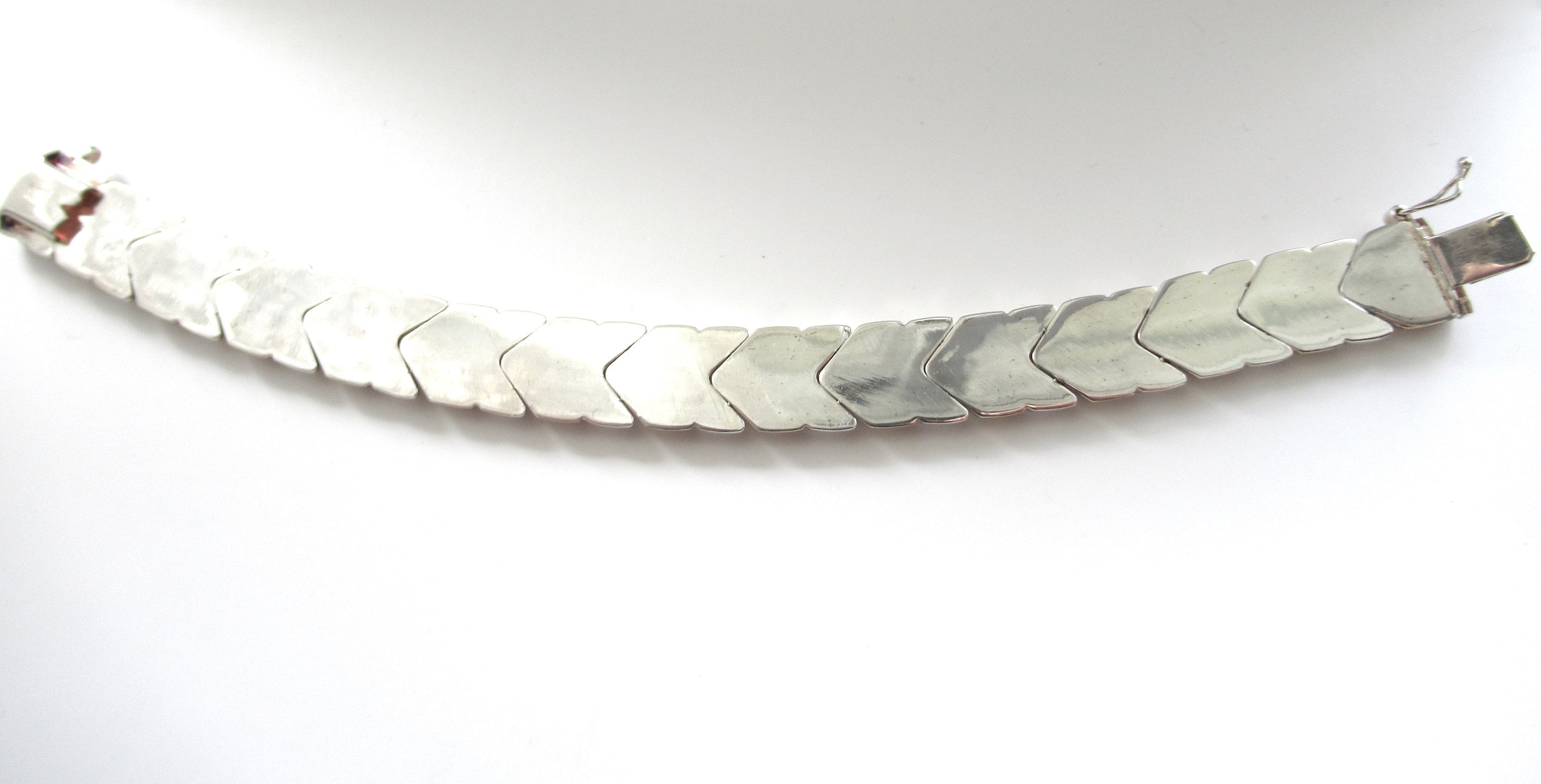 Vintage ITALY Sterling 925 MILOR Silver Links Bracelet 25
