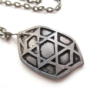 Vintage MCM Swedish Modernist Pewter Pendant Necklace 1960s Casi SVENSKT TENN  Gift Idea
