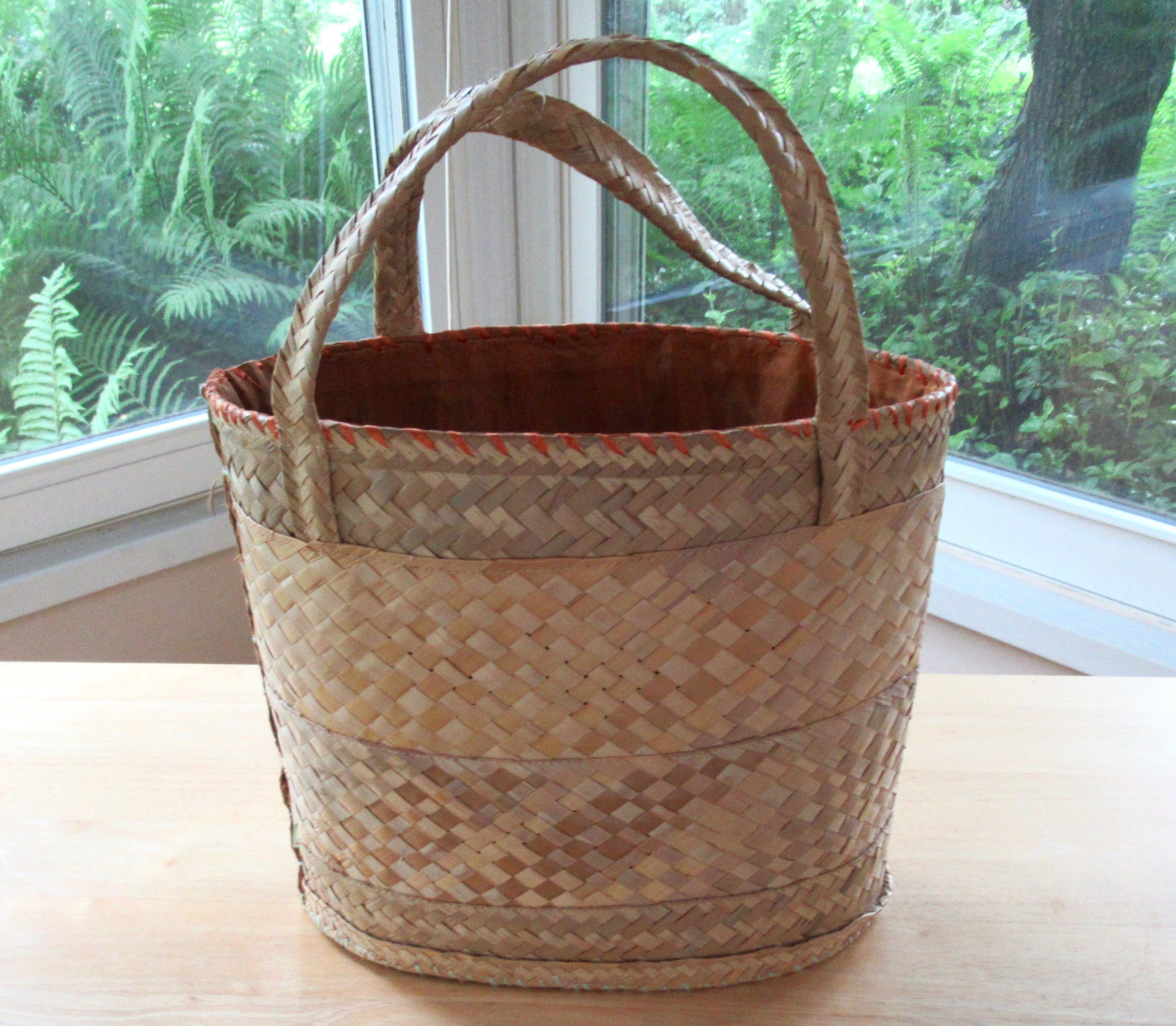 Vintage Large Nassau Bahamas Straw Market Handbag Tote Mid Etsy