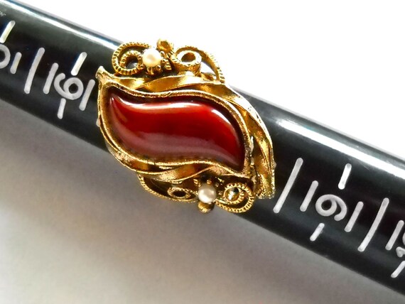 Vintage Statement Cocktail  Ring  Unique shape  R… - image 1