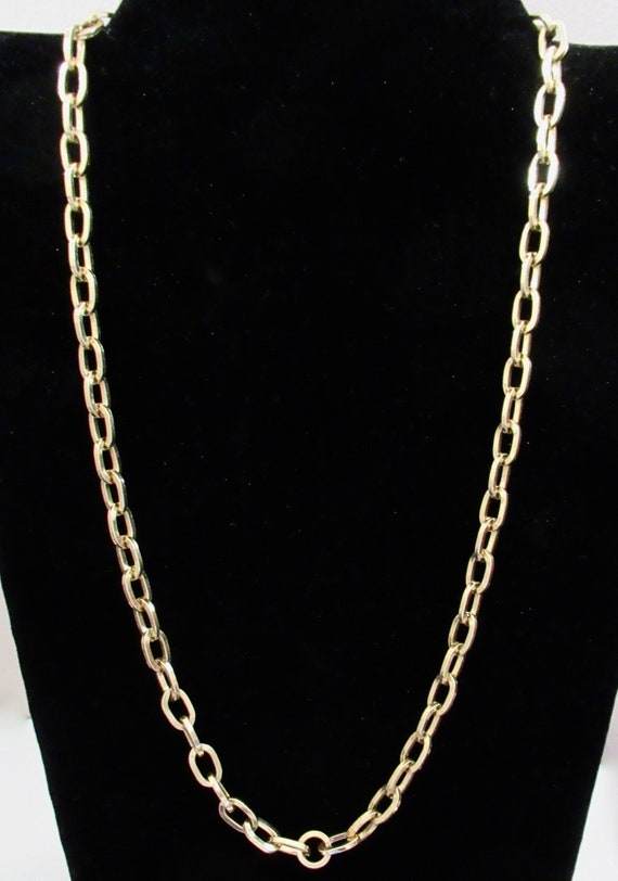 Vintage Chunky Links Chain Golden Necklace Versatile Wrap Bracelet