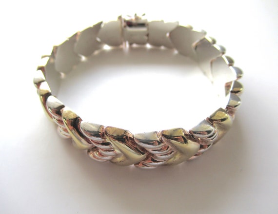 Milor Italy ヴィンテージブレスレット シルバー 925 Vintage ITALY Sterling 925 MILOR Silver Links Bracelet 25