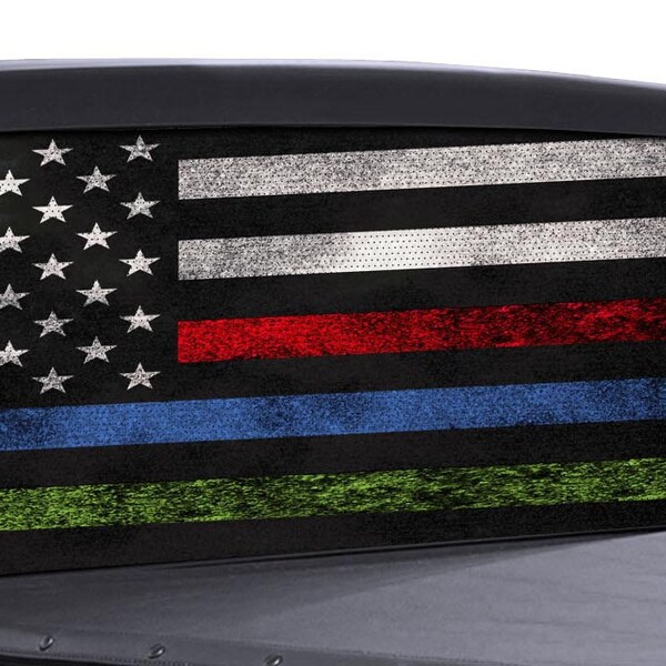 "Against All Enemies" Patriotic Vinyl Window Decal – Die Cut Sticker For Car/Truck