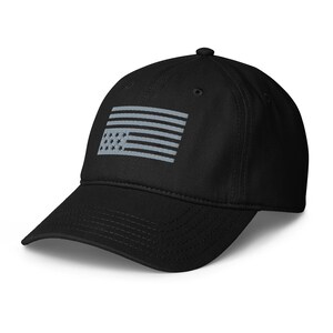 Upside Down American Flag Hat, Black Embroidered Distress Signal Dad Cap, Political Protest Hat, Inverted US Flag Cap, Patriotic Gift