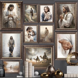 CHRISTIAN COLLECTION #1 Prints- Mailed-Jesus Art, Bible, Religious, Savior, Nativity, Wise Men, Christmas, Vintage, Easter,Faith,LDS, Devout