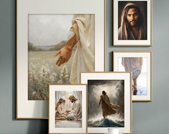 PRINTED-Christian Prints- Mailed, Jesus, Bible, Christian, Savior, Scripture, Bible, LDS, Easter, Christmas, Mother's Day, Faith