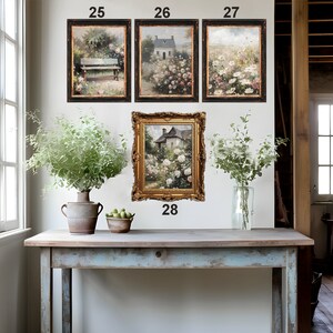 Printed-Cottage Remnants-Mailed, Vintage Decor, French Country, Farmhouse, Artwork, Textural, Floral, Garden, Moody Aesthetic, Originality image 5