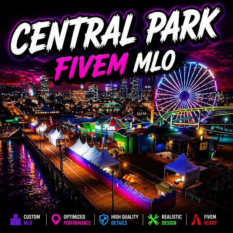 Fivem Realism Graphics Fivem Mlo Central Park | Mlo | Optimized| Roleplay | High Quality| - Etsy