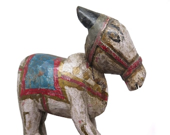 Vintage Wooden Toy Welcome Nandi from India