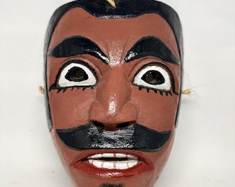 Vintage Tlaxcala Mexican Festival Dance Mask