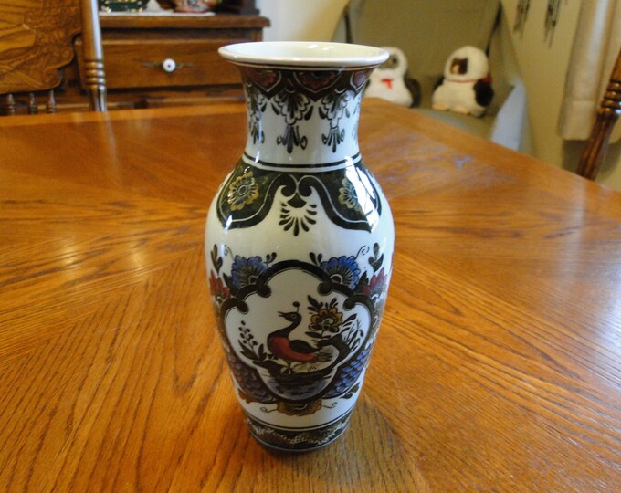 Retired Villeroy & Boch Mettlach Paon Vase Vintage Peacock Etsy