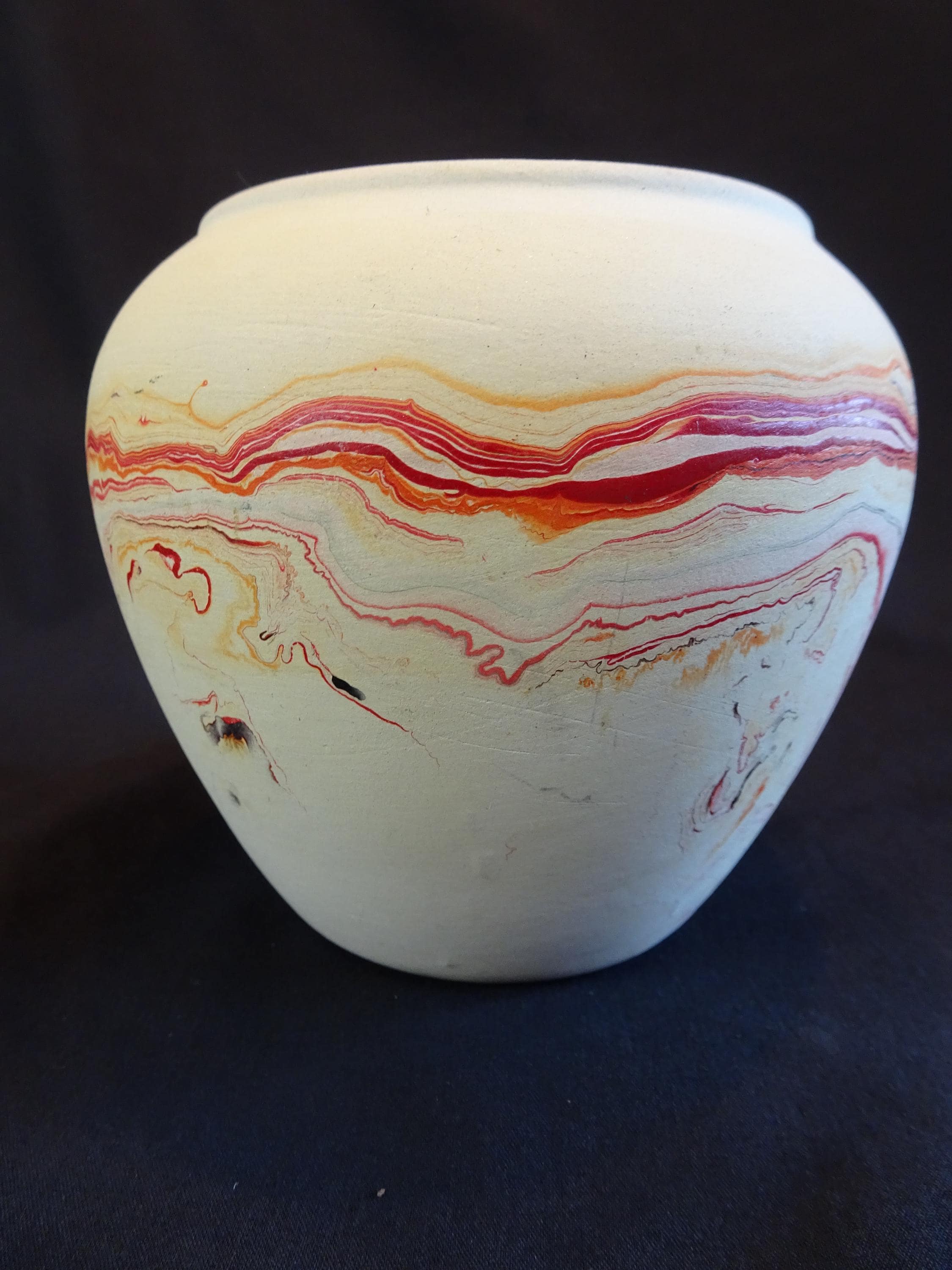 Nemadji陶器の花瓶、ヴィンテージネイティブアメリカンインディアン風