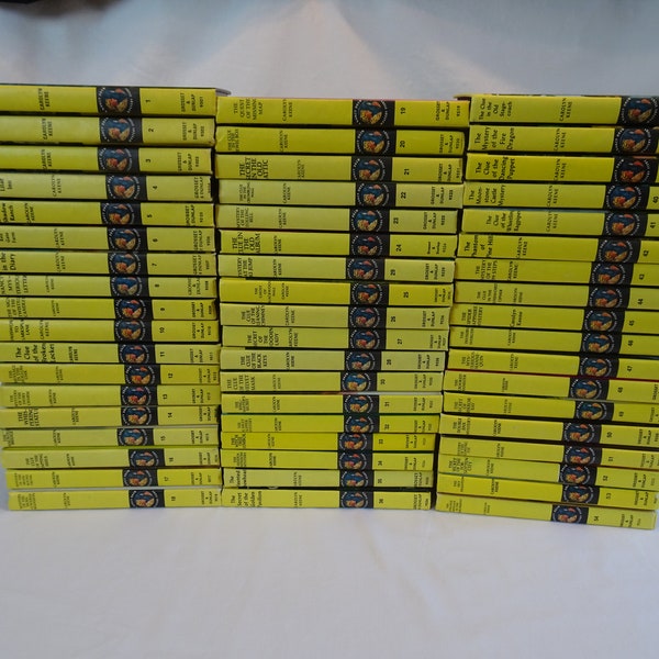 Nancy Drew, histoires mystérieuses, titres variés, livre policier fictif pour adolescents à couverture rigide vintage