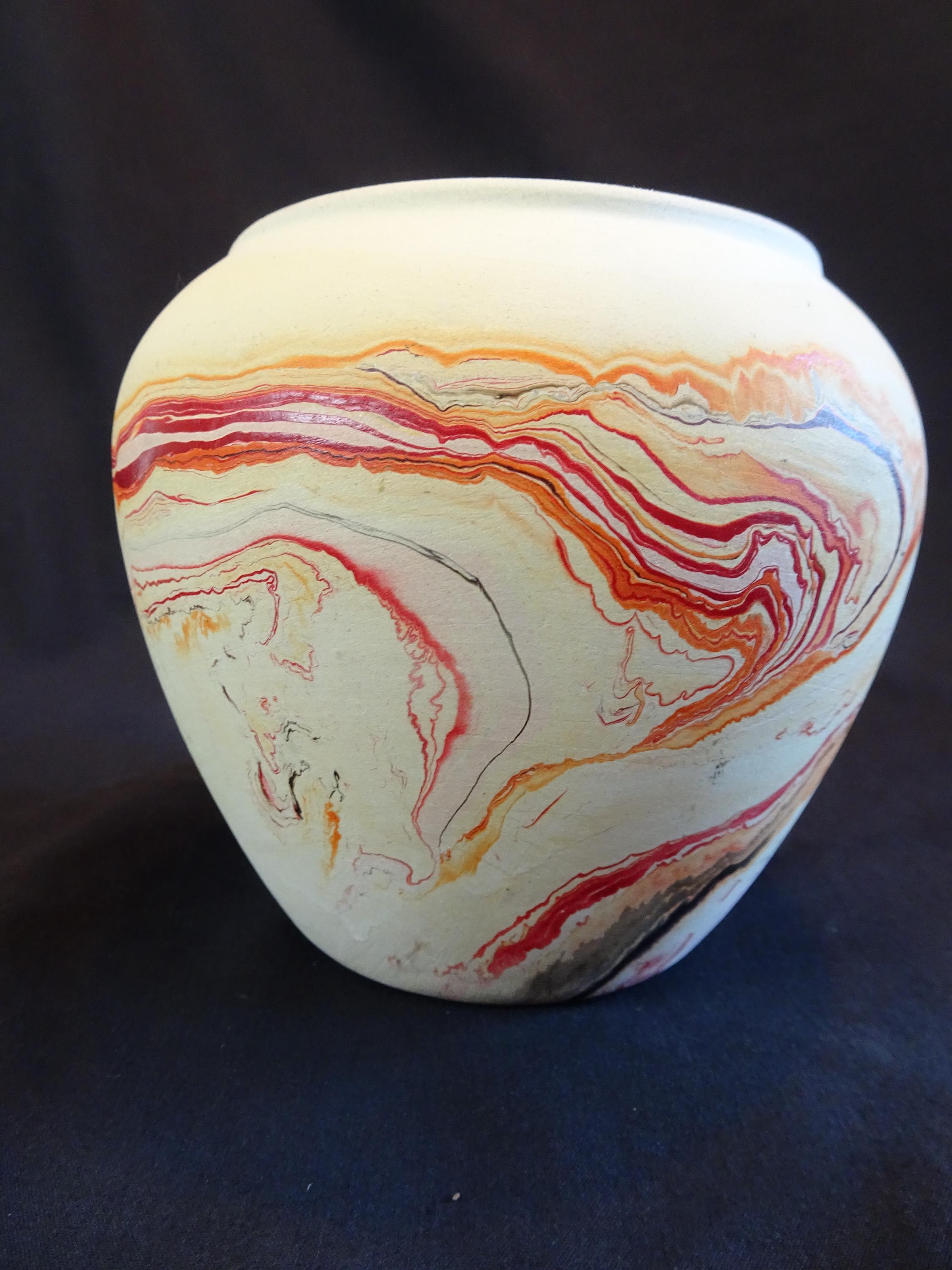 Nemadji陶器の花瓶、ヴィンテージネイティブアメリカンインディアン風