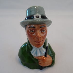 Dickens House Museum Sidney Carton Candle Snuffer, Vintage Book Character Candlestick Topper, Collectible Charles Dickens Bust Figurine