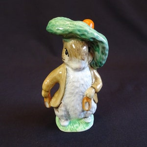 Beswick Beatrix Potter Benjamin Bunny Figurine, Vintage Rabbit Childern Storybook Character Sculpture
