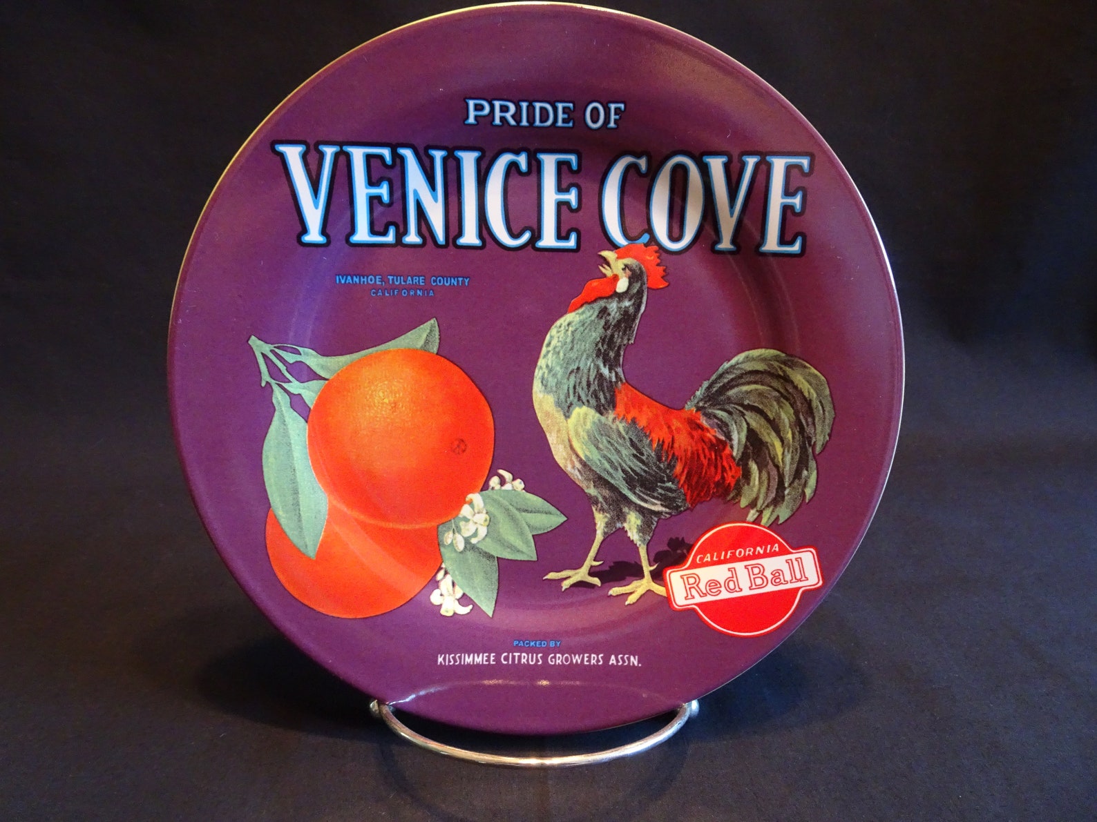 Oneida Kitchen Produce Wooden Crate Label Plate Vintage Food Etsy