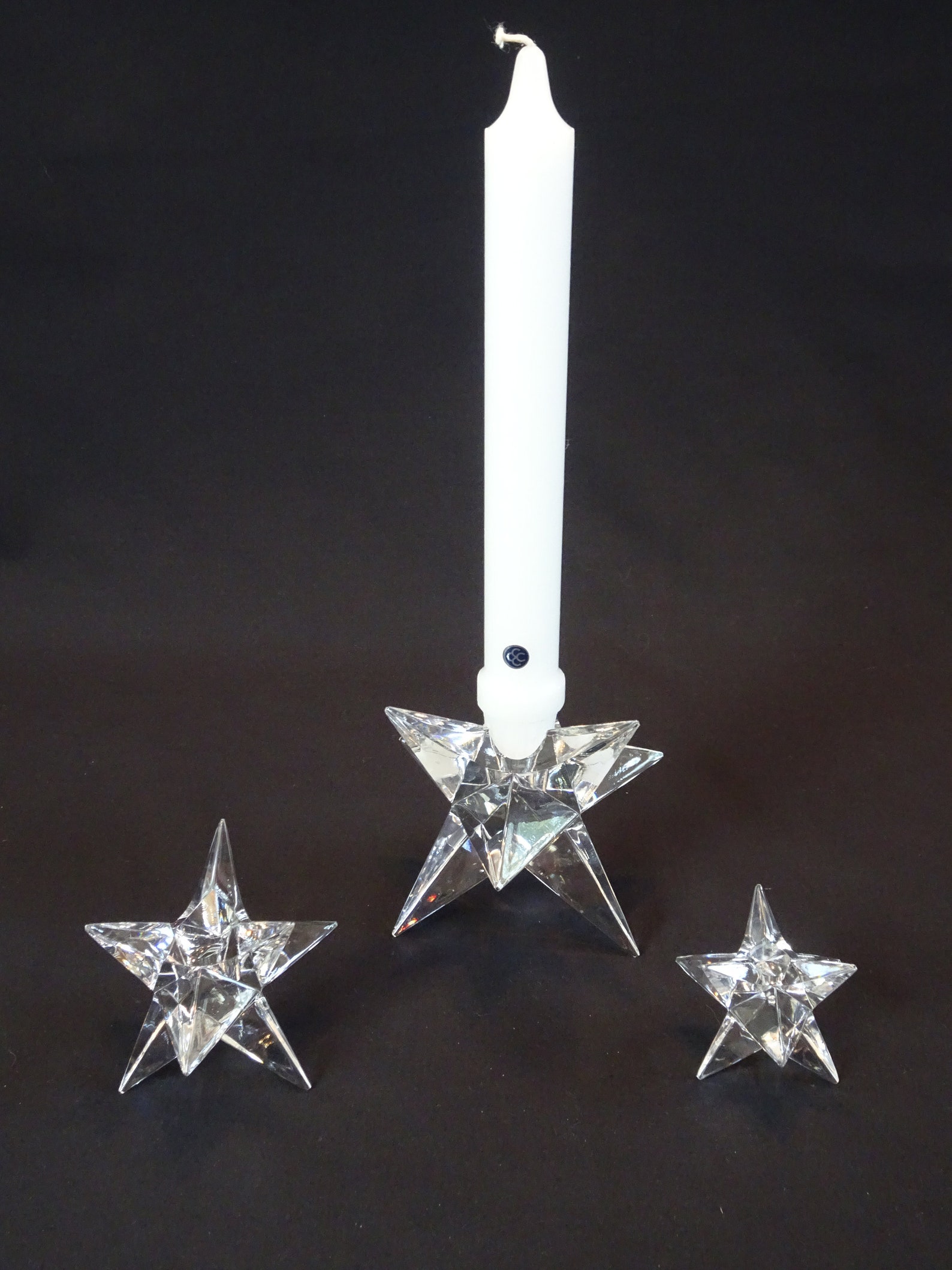 Rosenthal Crystal Star Candle Holder Vintage Twinkling Star Etsy