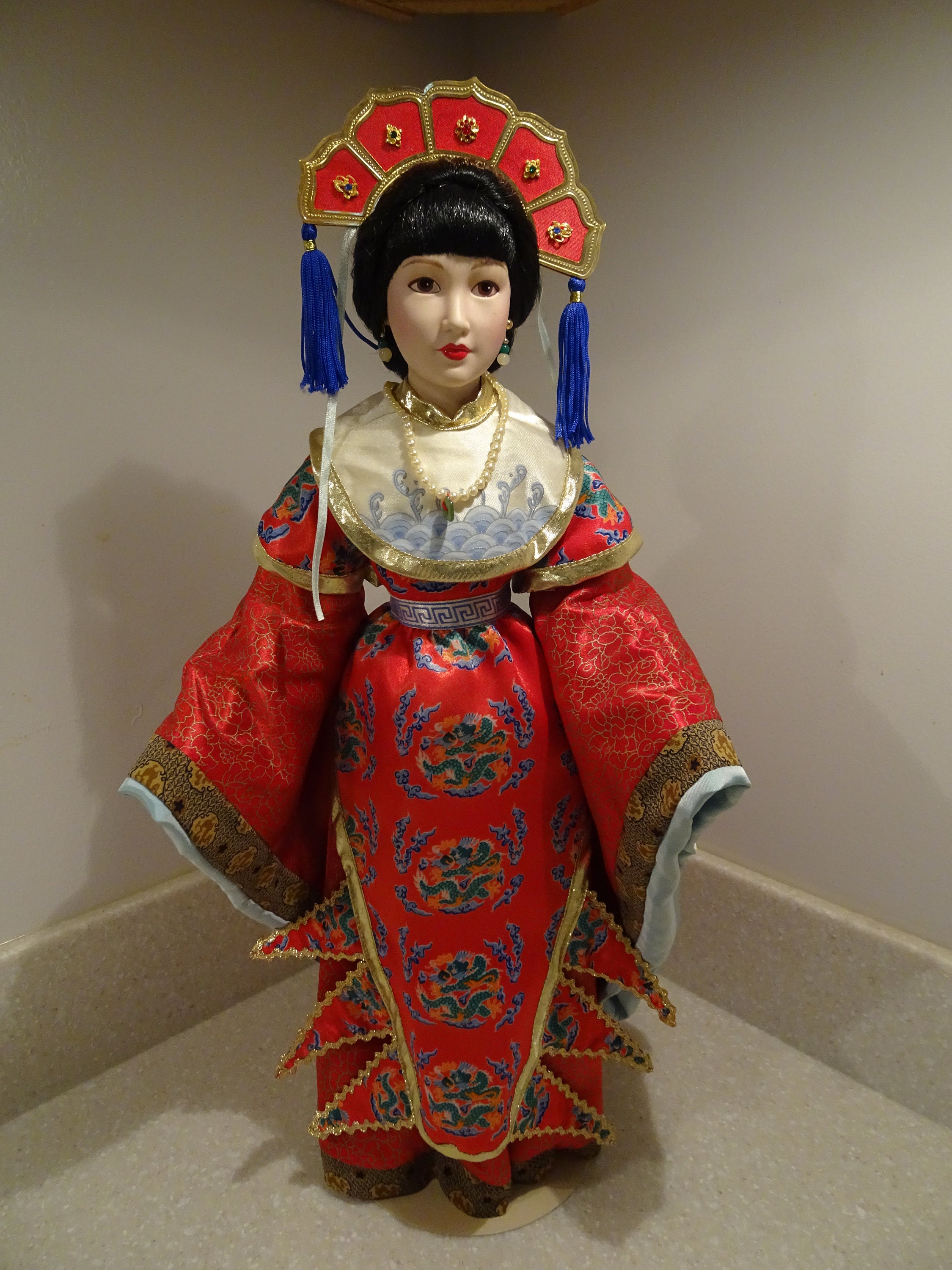 Danbury Mint Splendors of Imperial China Yu-huan Doll, Vintage