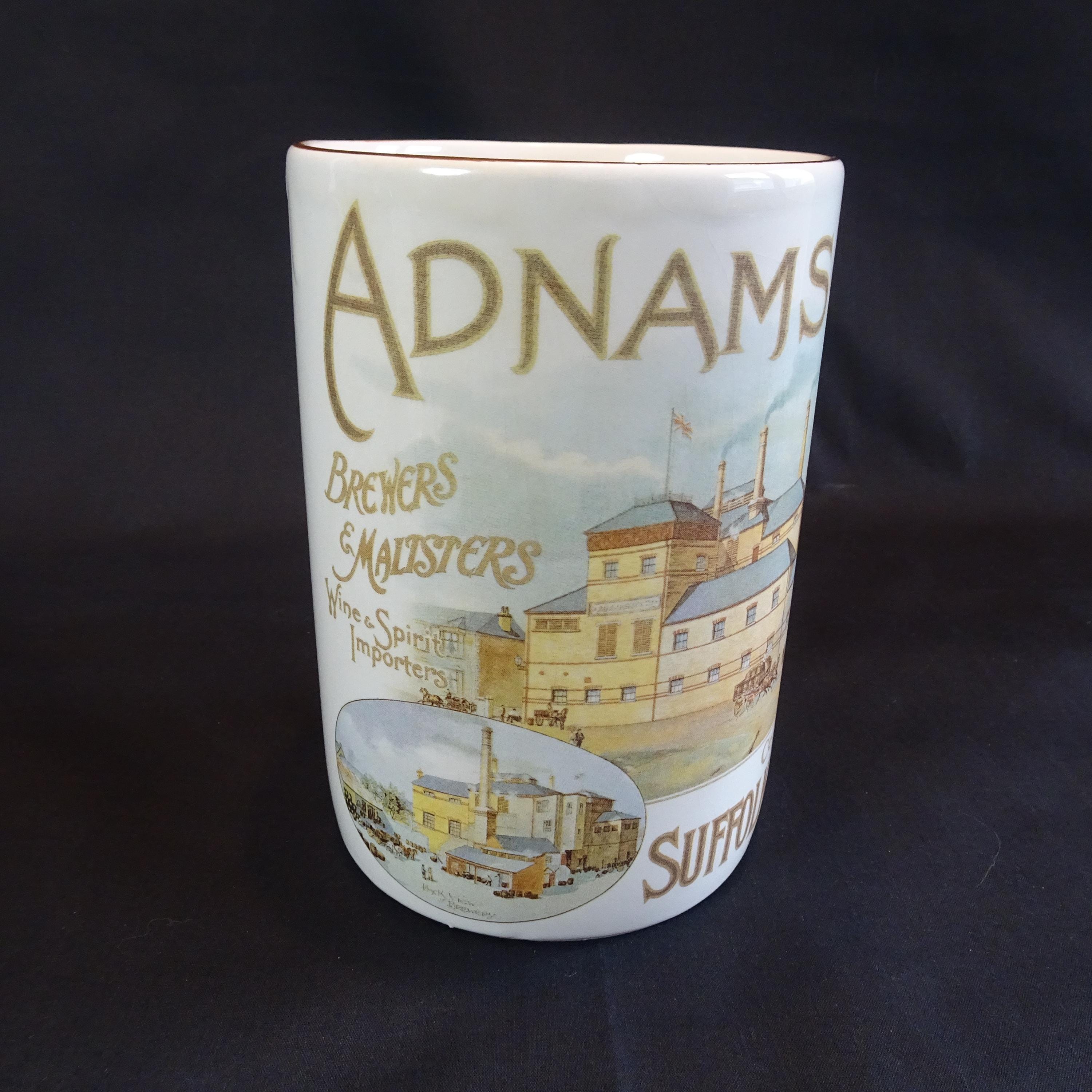 Adnams Company Brewers and Maltsters, Wine & Spirit Importers Mug, Vintage  Sole Bay Brewery Advertising Mug, Collectible Derbyshire Pottery