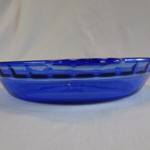 Cobalt Blue Glass Pyrex Casserole Cooking Dish, Vintage Round Double ...