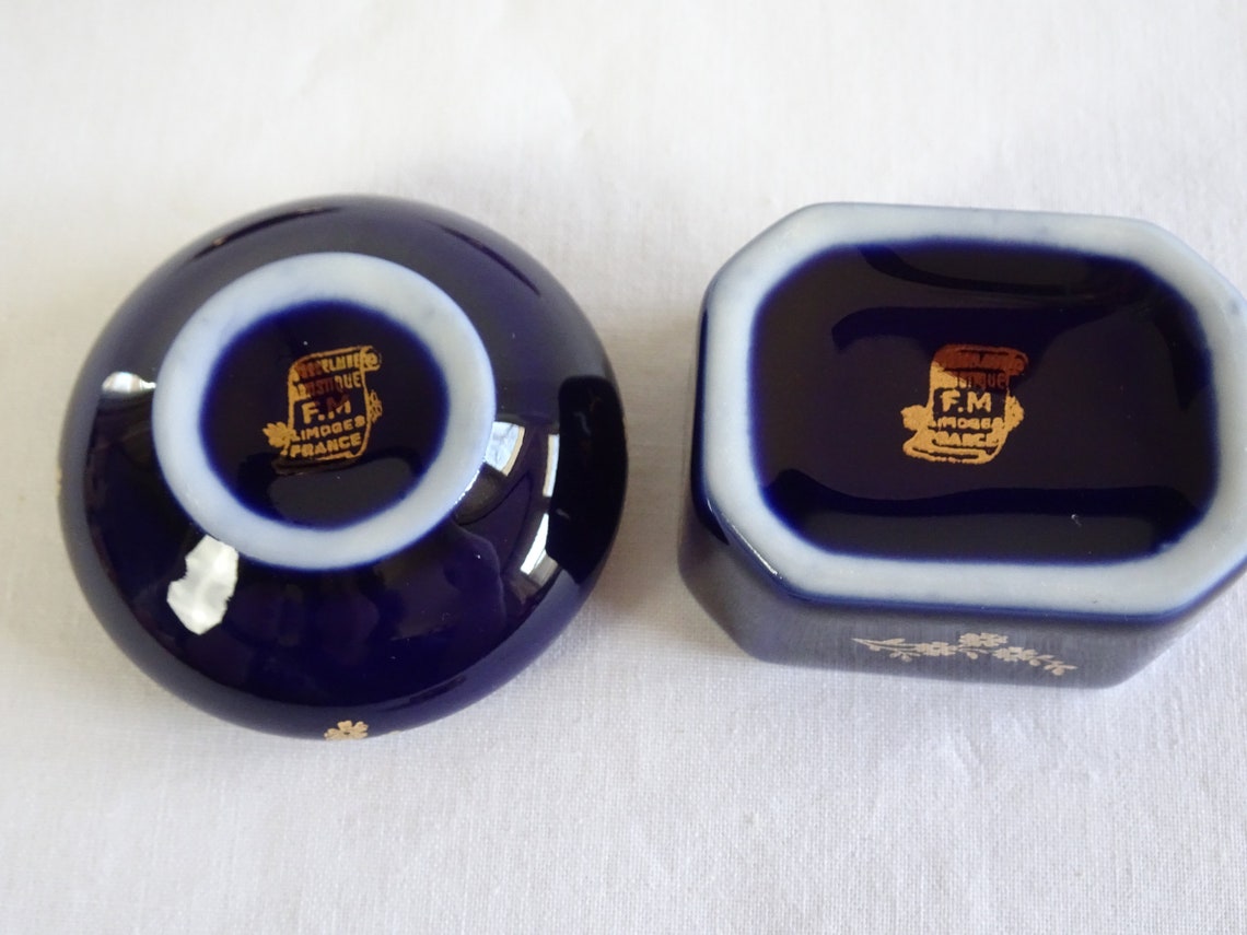 Fontanille & Marraud Limoges Lovers Trinket Box Vintage FM Etsy