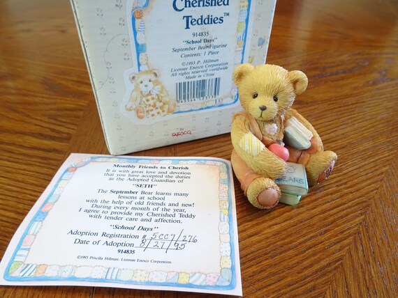 cherished teddies months of the year