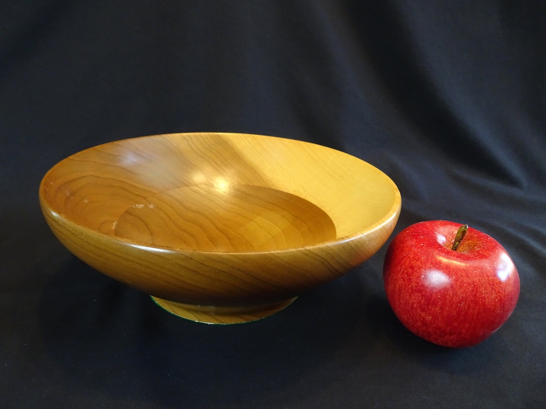 Decorative Wood Center Bowl Vintage Wooden Table Centerpiece Etsy