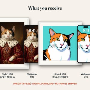 What you receive for the 2 styles bundle: the digital files included in this listing