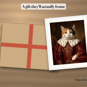 Gift idea: the 2 styles bundle framed next to a gift box