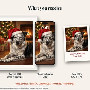 What you receive for the christmas gift bundle: the digital files included in this listing