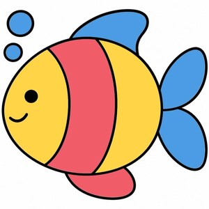 Coloriages codés par formes : 5 animaux à imprimer, maternelle 3–6 ans, PDF