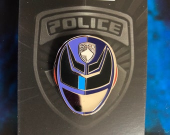 Power Rangers SPD Blue Ranger Sky Helmet Pin