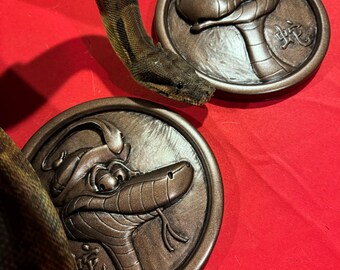 YEAR of the SNAKE character medallion