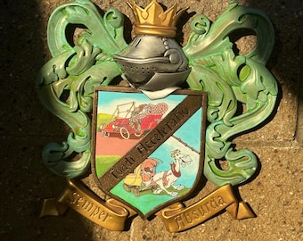 Mr. Toad's Wild Ride Toad Hall Crest Replica Plaque