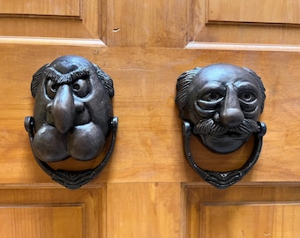 Waldorf & Statler Marley and Marley Muppets Christmas Carol door knocker replica