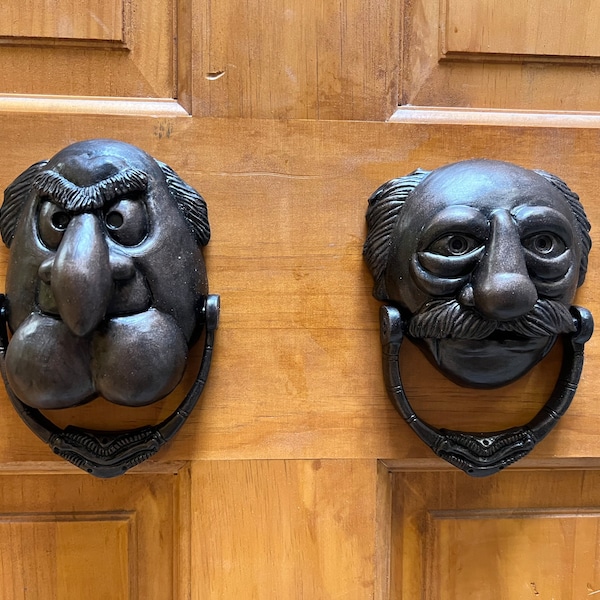 Waldorf & Statler Marley and Marley Muppets Christmas Carol door knocker replica