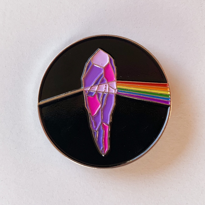 Dark Side of the Crystal Enamel Pin image 1