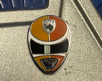 Power Rangers SPD Orange Ranger helmet enamel pin